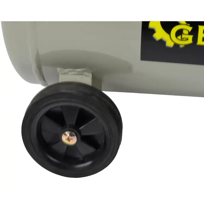 GEKO Oliegesmeerde luchtcompressor - 24L - 8 bar - 210 L/min - Staal - Horizontaal ontwerp