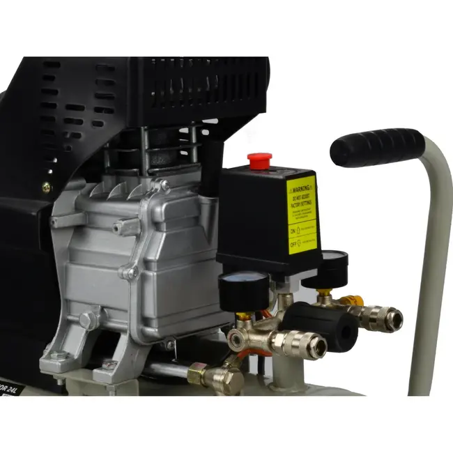 GEKO 50L luchtcompressor - oliegesmeerd - 8 bar - 210 L/min - horizontaal ontwerp