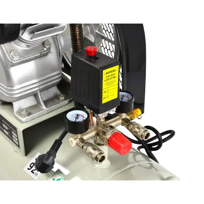 GEKO V-Twin luchtcompressor - 100L - 8 bar - 390 L/min - oliesmering