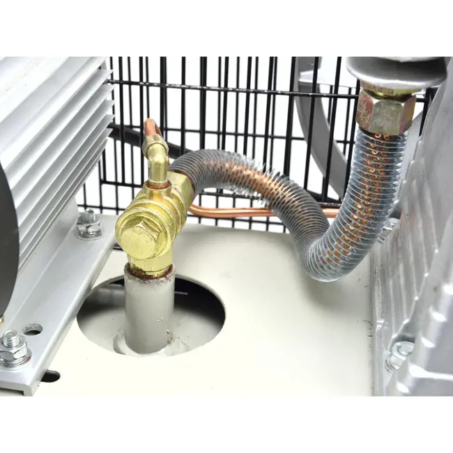 GEKO 100L luchtcompressor - oliegesmeerd - 8 bar - 390 L/min - horizontaal ontwerp