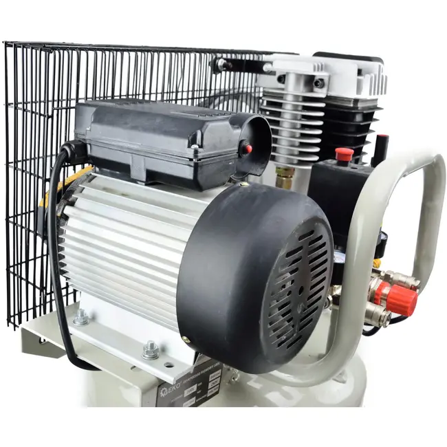 GEKO Verticale luchtcompressor - 100L - Oliegesmeerd - 8 bar - 390 L/min