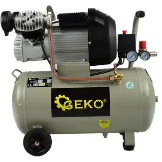 GEKO 50L luchtcompressor - V-Twin - 8 bar - 410 L/min - oliesmering