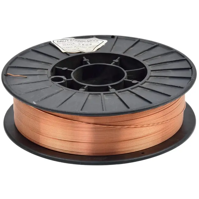 GEKO Lasdraad mild staal - 0,8 mm - 5 kg - hoge efficiëntie - kopergelakt