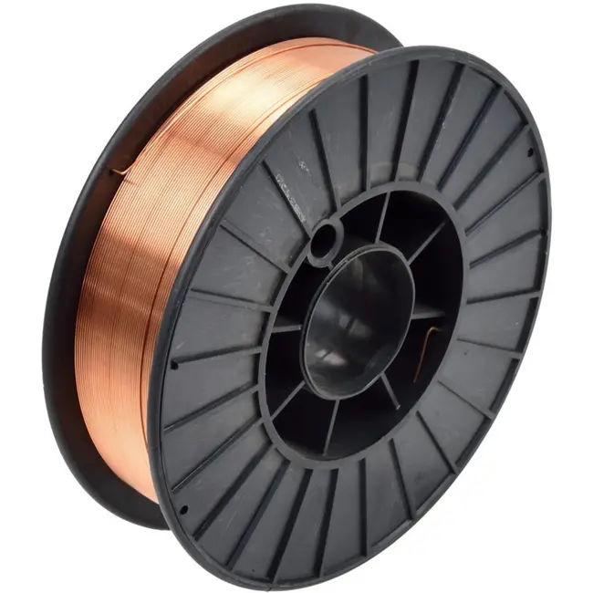 GEKO Lasdraad mild staal - 0,8 mm - 5 kg - hoge efficiëntie - kopergelakt