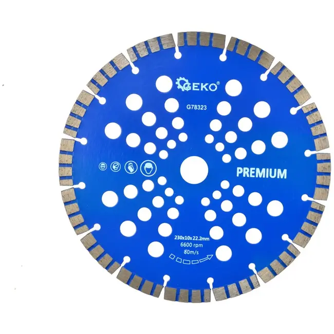 GEKO Diamantschijf - Turbo Segment - 230 mm - Snelle Stofverwijdering