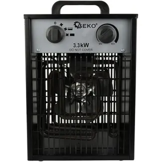 GEKO Industriële ventilatorkachel - 3,3 kW - RVS & koper - Geïntegreerde thermostaat - Oververhittingsbeveiliging
