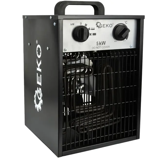 GEKO Industriële ventilatorkachel - 3 warmtestanden - 5kW - IPX4 - Geïntegreerde thermostaat