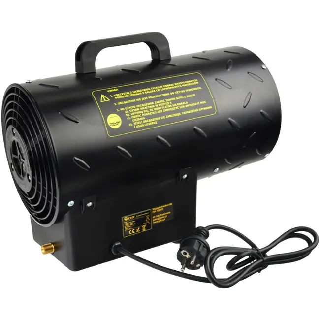 GEKO Gasgestookte verwarming - 15kW - Mobiel - Oververhittingsbeveiliging - 200m³ verwarmingscapaciteit