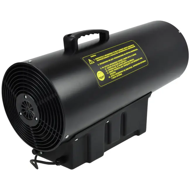 GEKO Gasgestookte heater - 65kW - Thermostaat en oververhittingsbeveiliging - Mobiel - 1000m³ verwarmingscapaciteit