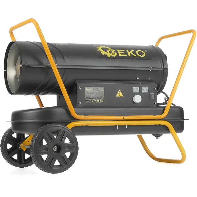 GEKO Oliegestookte heater - 25kW - Thermostaat - Mobiel - RVS branderkamer