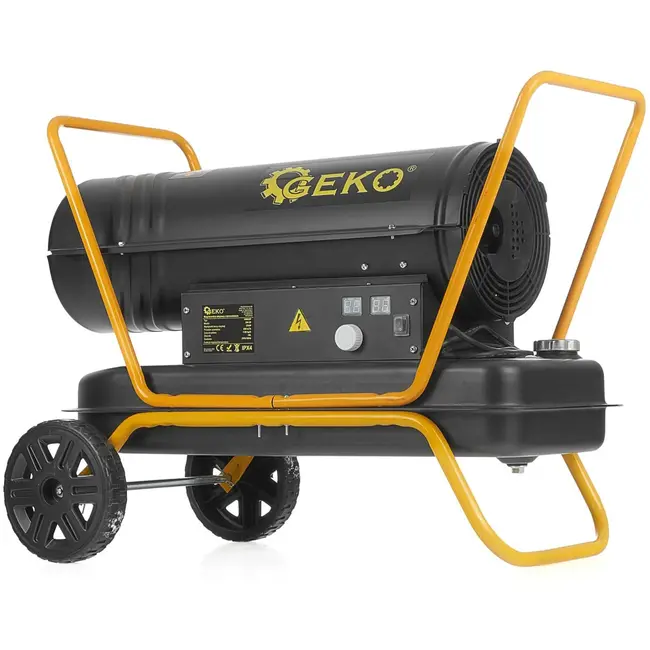 GEKO Oliegestookte heater - 25kW - Thermostaat - Mobiel - RVS branderkamer