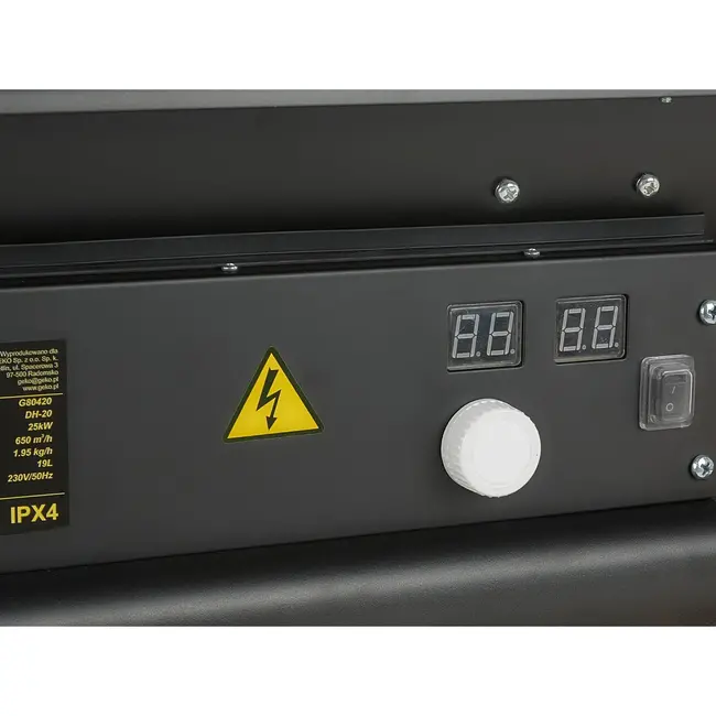 GEKO Oliegestookte heater - 25kW - Thermostaat - Mobiel - RVS branderkamer