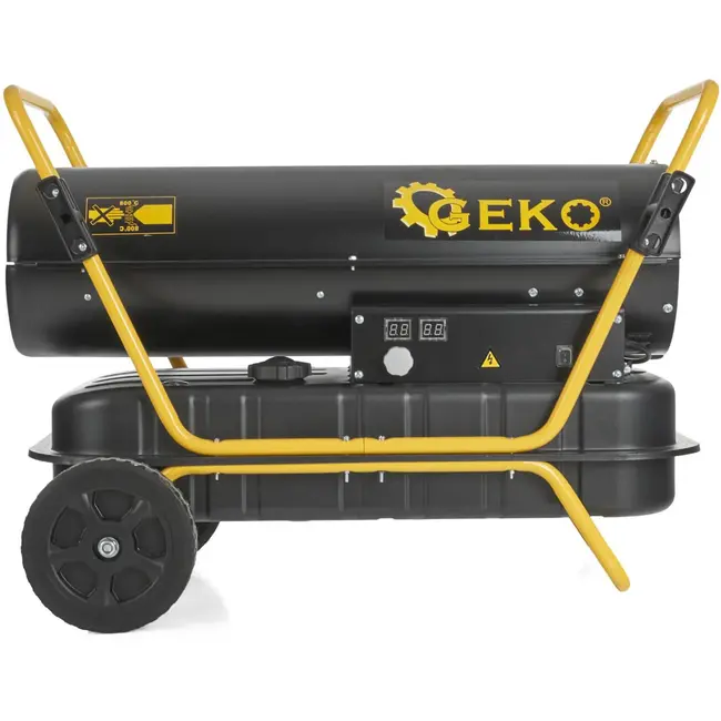 GEKO Oliegestookte heater - 40kW - thermostaat - mobiel - roestvrij staal