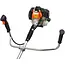 GEKO BC430 krachtige benzine bosmaaier 49,7cc met 3 pk motor, trimmerkop, 3-tands mes en anti-vibratiesysteem