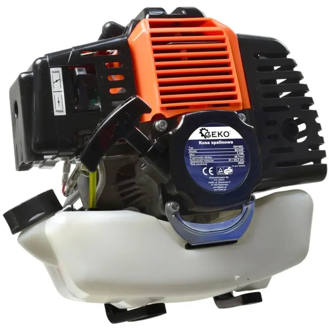 GEKO BC430 krachtige benzine bosmaaier 49,7cc met 3 pk motor, trimmerkop, 3-tands mes en anti-vibratiesysteem