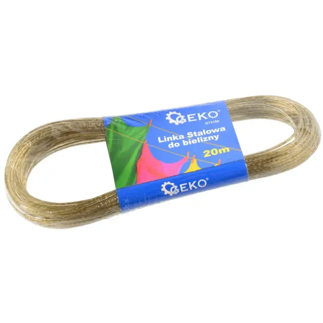 GEKO Stalen waslijn - Weerbestendig - 2,0 mm x 20 m