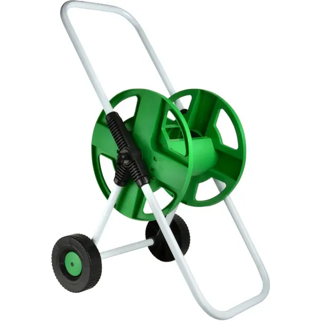GEKO Slanghaspelwagen - 45m capaciteit - Antikrascoating - UV-bestendig - 72cm hoog