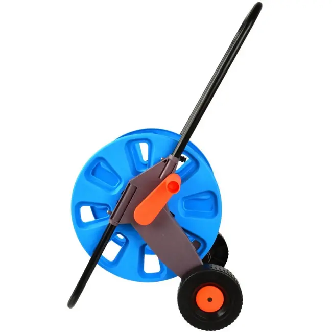 GEKO Tuinslangwagen - 60m capaciteit - Antikrascoating - Transportwielen - 720mm hoog