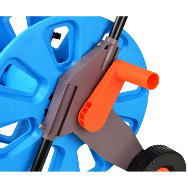 GEKO Tuinslangwagen - 60m capaciteit - Antikrascoating - Transportwielen - 720mm hoog