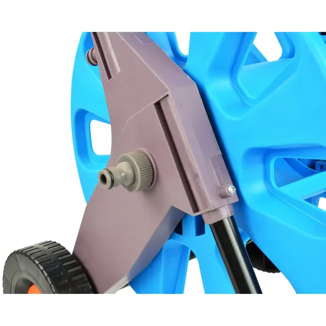 GEKO Tuinslangwagen - 60m capaciteit - Antikrascoating - Transportwielen - 720mm hoog