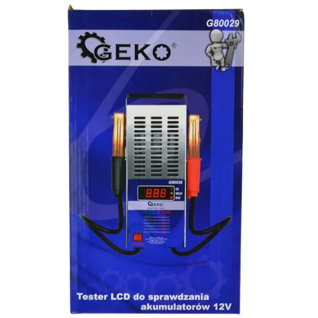 GEKO Digitale accutester - LED display - 12V - 100A - Zonder externe voeding