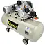 GEKO Triple cilinder luchtcompressor - 200L - 490 L/min - 8 bar - 400V - Staal - Horizontaal ontwerp