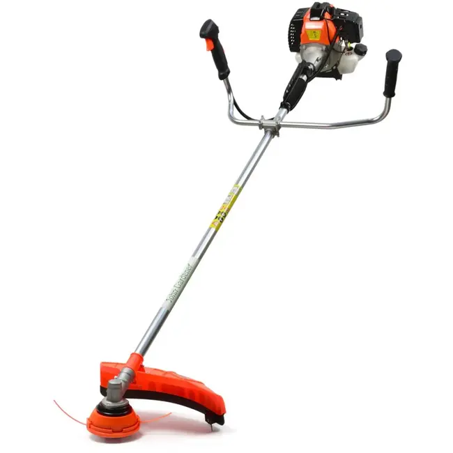 John Gardener BC430 krachtige 49,7cc bosmaaier met 3 trimmerkoppen, zaagblad, harnas, vizier en gehoorbescherming