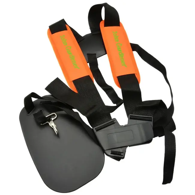 GEKO BC430 krachtige 49,7cc bosmaaier met 3 trimmerkoppen, zaagblad, harnas, vizier en gehoorbescherming