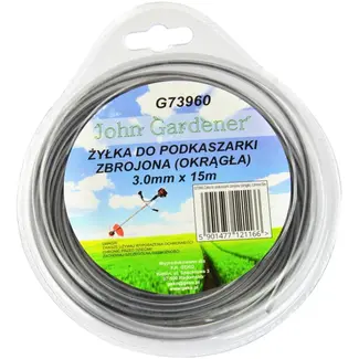 GEKO Nylon maaidraad - rond - versterkt - 3,0 mm x 15 m