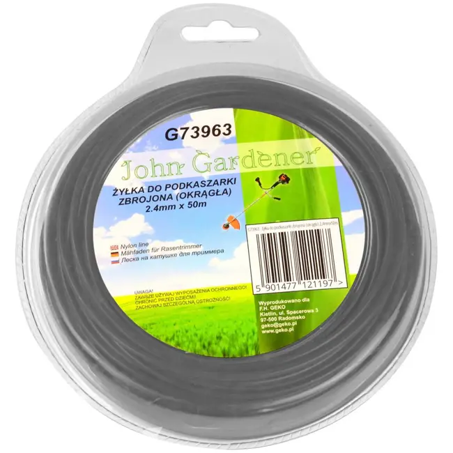 GEKO Nylon snijlijn - Rond - Versterkt - 2,4 mm x 50 m