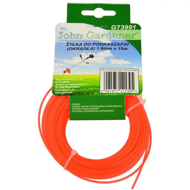 John Gardener Nylon draad - 1.6mm - 15m - Hoge flexibiliteit - Slijtvast