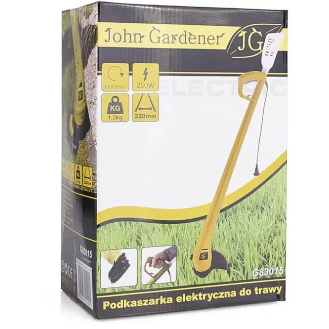 John Gardener Elektrische bosmaaier - 250W - 200mm snijbreedte - 230V