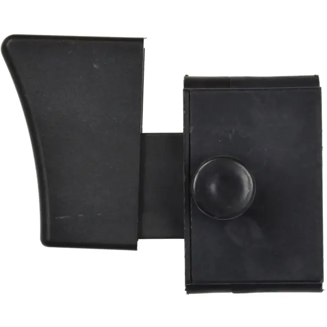 GEKO Schakelaar voor polijstmachine - vergrendelbaar - compact ontwerp - 60 mm - zwart