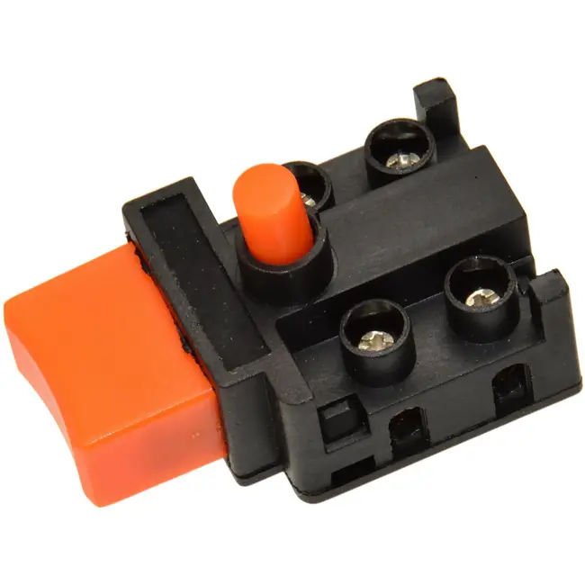 GEKO Schakelaar - Drukknop - Veiligheidsfunctie - Compact ontwerp - 47 mm - Zwart