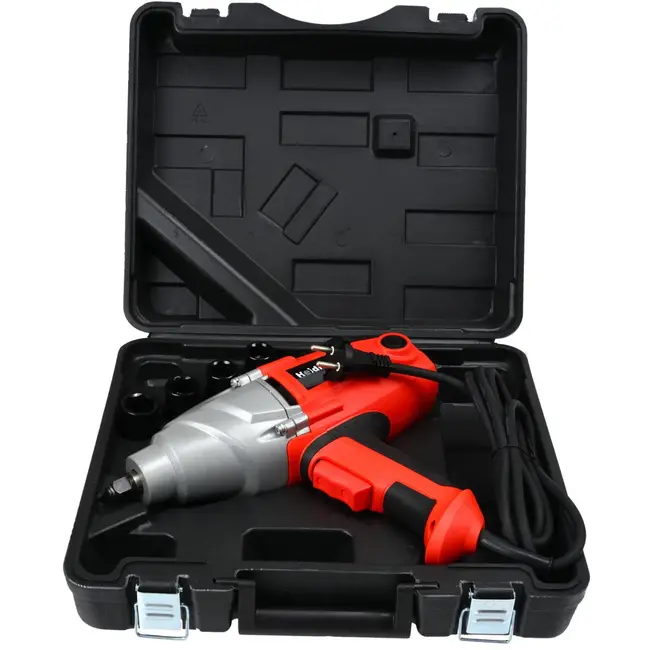 Heidmann Elektrische slagmoersleutel - LCD display - 150-500 Nm - Inclusief CrV doppen 17-22 mm