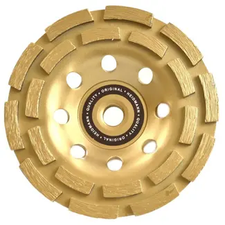 Heidmann Diamantschijf - Dubbele rij - 125 mm - Voor beton en metselwerk