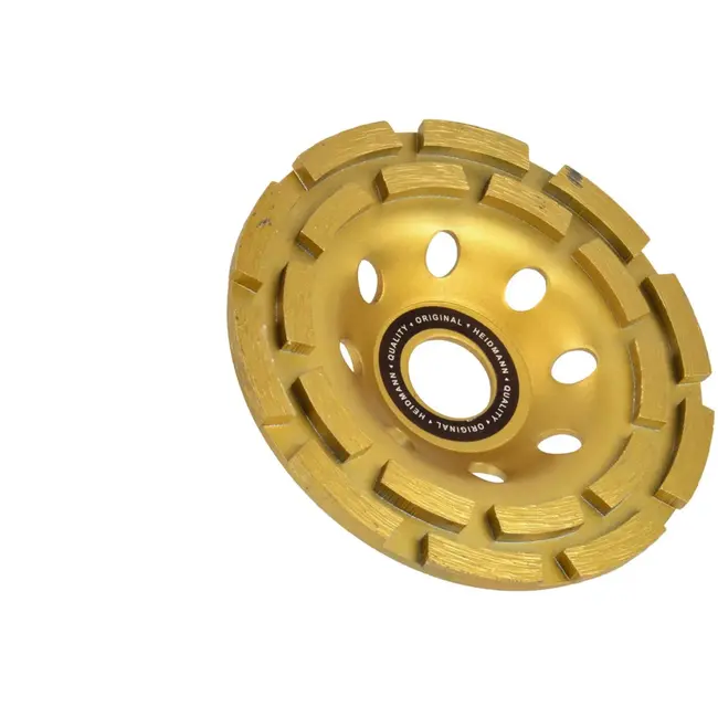 Heidmann Diamant slijpschijf - dubbele rij - 125 mm - 5 mm segment - voor beton en metselwerk