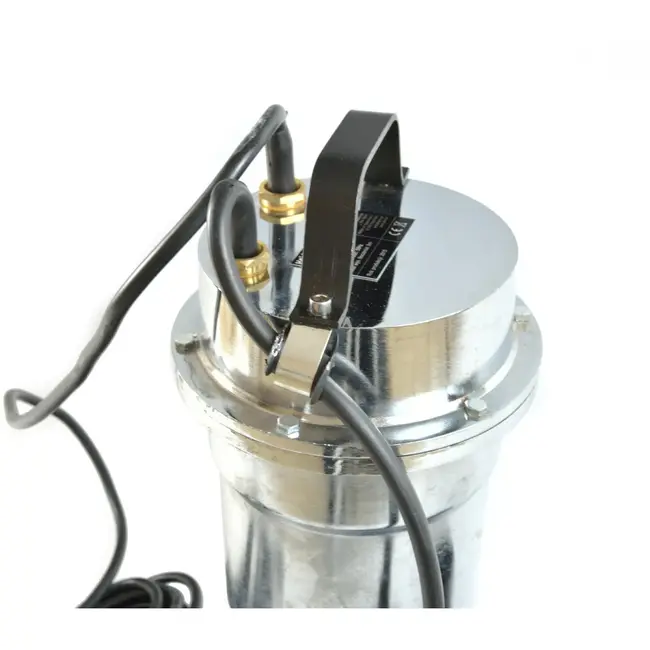 Heidmann Pompa voor vuil water - 6-bladige versnipperaar - 17.000 l/u - met vlotterschakelaar - nikkelafwerking