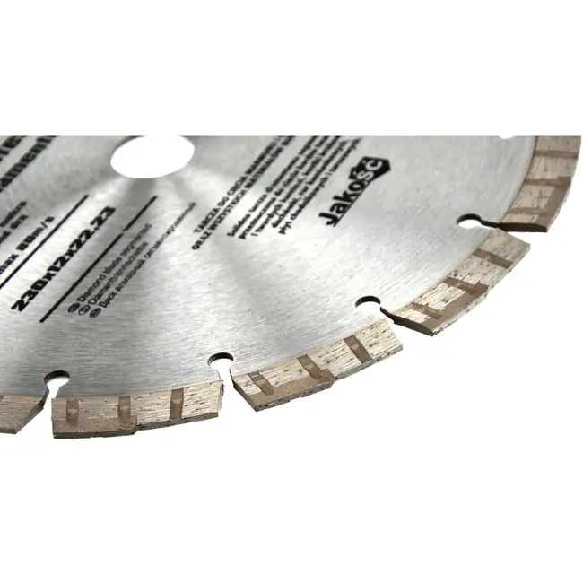 GEKO Diamantzaagblad - Turbo Segment - 230 mm - Universeel Droog/Nat Snijden