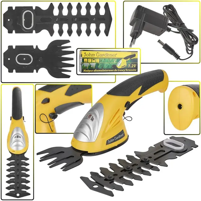 GEKO Draadloze grasschaar - 7.2V - Ergonomisch - Anti-slip - 120mm