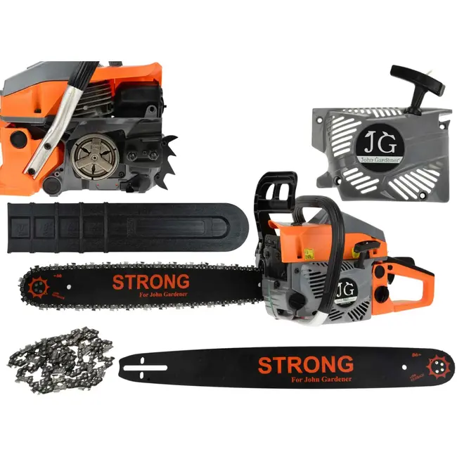 John Gardener Kettingzaag - Krachtig - Anti-trillingssysteem - Grote brandstoftank - 5800 20"