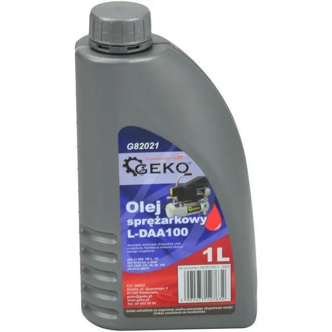GEKO Olie voor luchtcompressoren - Lage belasting - 1 liter