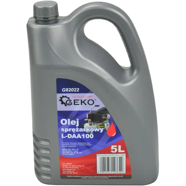 GEKO Compressorolie - 5L - Voor lage belasting - Geschikt voor diverse compressortypes