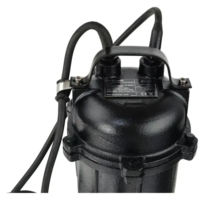 Heidmann Efficiënte waterpomp met krachtige versnijders - 20.000 l/u - 3150W - gietijzeren behuizing