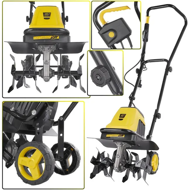 GEKO Elektrische tuinfrees - 32 cm werkbreedte - 6 messen