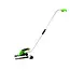 GEKO Draadloze grasschaar met 2 messen en ergonomische greep - 120 mm - Inclusief oplader en steel