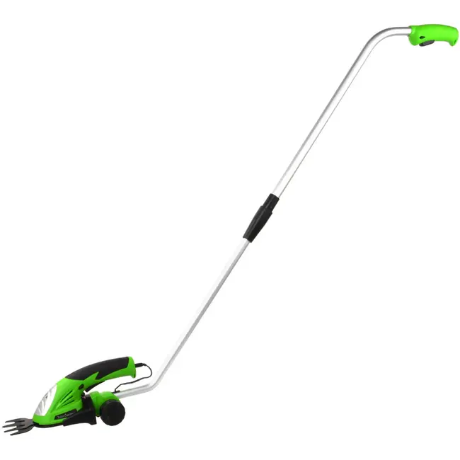 GEKO Draadloze grasschaar met 2 messen en ergonomische greep - 120 mm - Inclusief oplader en steel