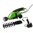 GEKO Draadloze grasschaar met 2 messen en ergonomische greep - 120 mm - Inclusief oplader en steel