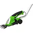 GEKO Draadloze grasschaar met 2 messen en ergonomische greep - 120 mm - Inclusief oplader en steel