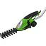 GEKO Draadloze grasschaar met 2 messen en ergonomische greep - 120 mm - Inclusief oplader en steel